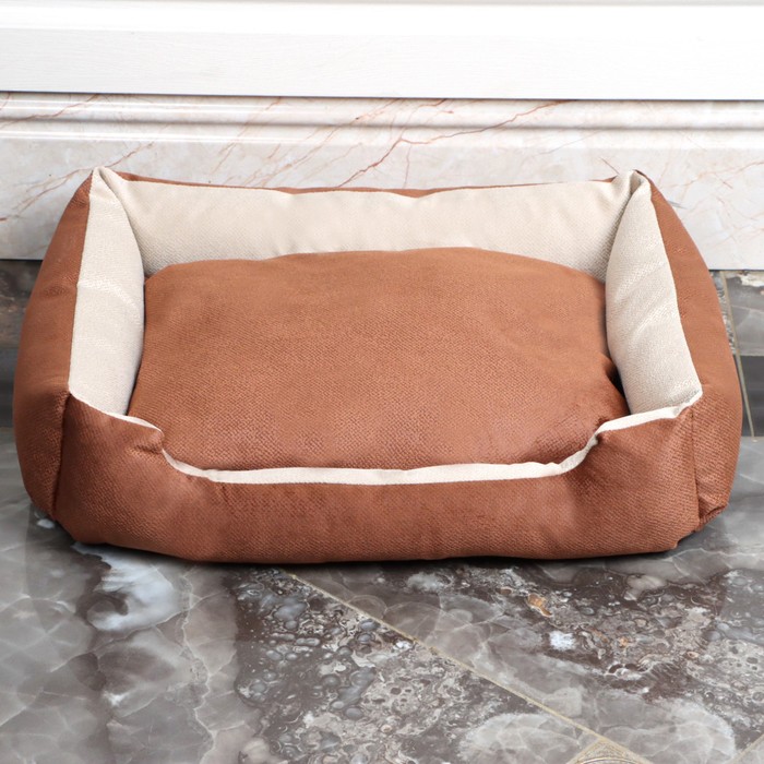 Отзывы на Лежанка-диван с двусторонней подушкой, 53 х 42 х 11 см, миксцветов (арт. 1469157)